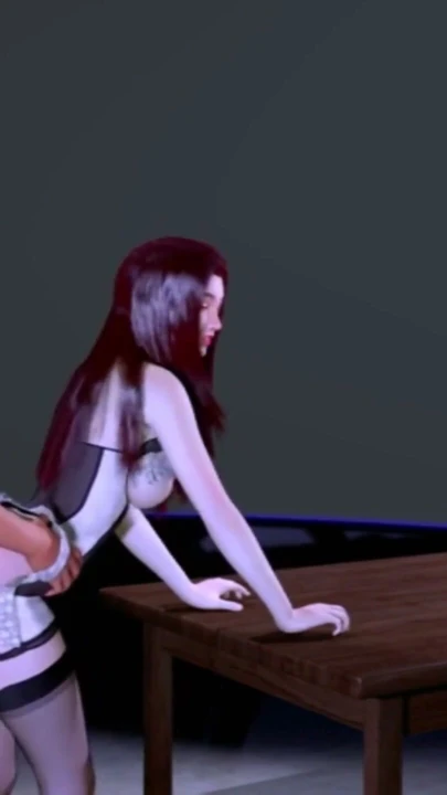 Kırmızı giyen genç kadın - Hentai 3D v114 | Bölüm 1