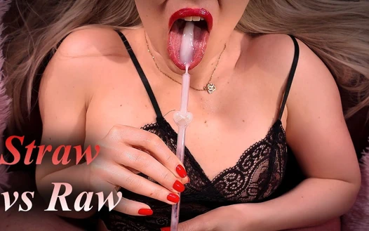 Üretral boşalma 31 talimatı: tanrıça cam samanla 3 atış sağıyor