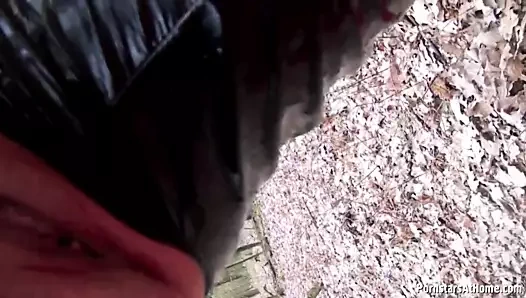 Pvc catsuite hanımefendi içki çiş