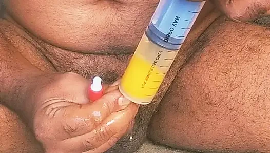 3 eggs insert into bladder. Bladder enima with eggs.