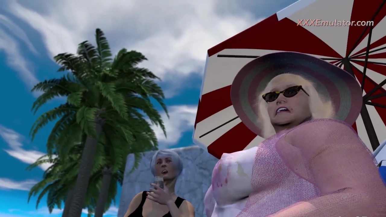 BBW Hairy Granny Fucked Hard by Two Monster BBC (3D Simulator)