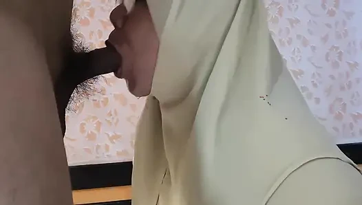 The teacher intended to teach the students the work, but in the end, the teacher gave up because the student's was too big.