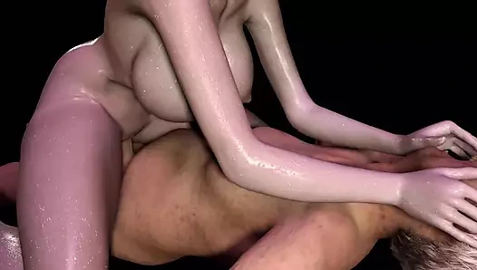 3 boyutlu büyük memeli anime sürtük büyük yarağa oturan yağlanmış vücudunu çıplak