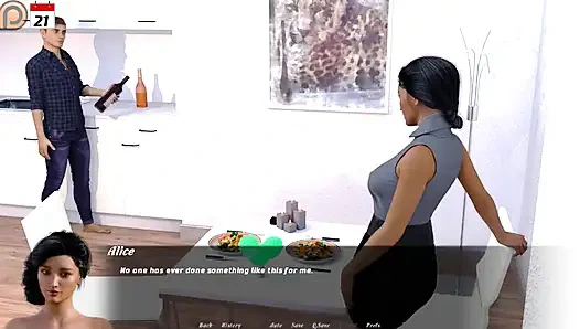 Orta yaşlı seksi kadının hikayesi: sevgililer gününde orta yaşlı seksi kadın ve lezbiyenler - bölüm 9