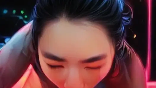 Gerçek hayattaki anime kız arkadaş büyük zenci yarağını emiyor - bakış açısı oral dölleme ile sakso