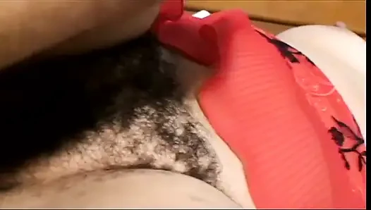 Curvy MILF with a hairy cave opens her legs wide for a big dong