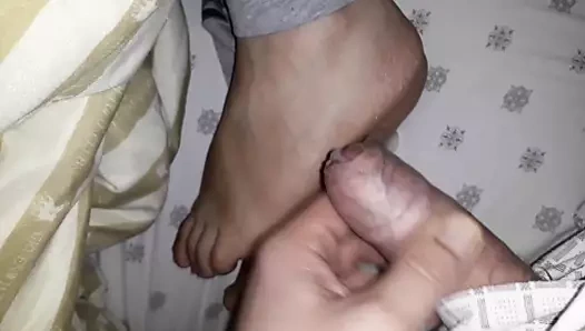 Sağladım üzerinde kız ayaklar