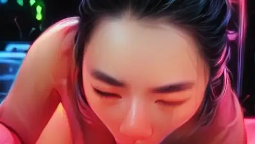 Gerçek hayattaki anime kız arkadaş büyük zenci yarağını emiyor - bakış açısı oral dölleme ile sakso