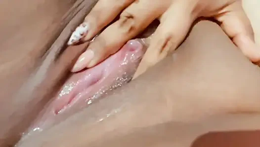 Tasty masturbation makes my friend the leafy with her fingers