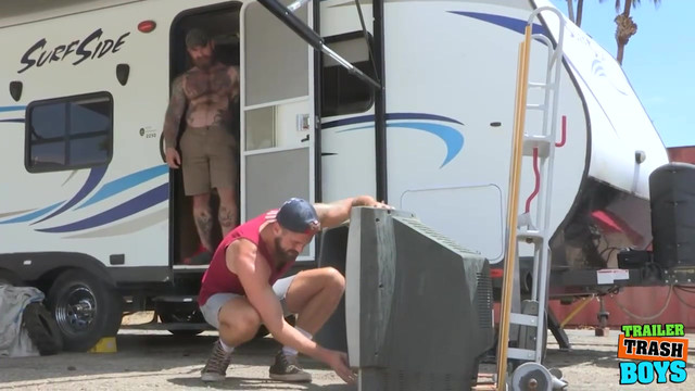 TRAILERTRASHBOYS Wesley Woods Banged Outdoors By Jack Dixon