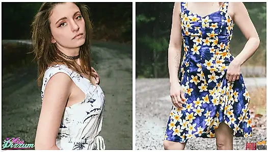 Ormanda fotoğraf çekimi dölleniyor ve üstüne işiyor