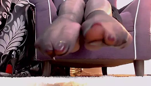 Seksi naylon ayaklarım ve tabanlarım bakış açısı