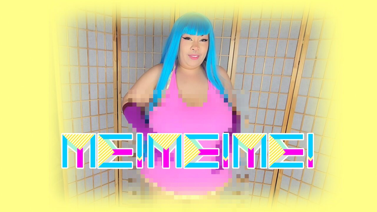 Meme cosplay, dans döngüsü, sansürlü porno için mastürbasyon