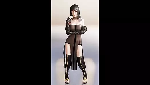 Gentiana ateşli küçük kalça sallıyor