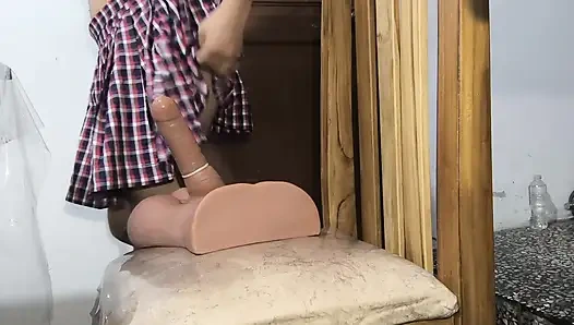 Naughty Mature Student Skips Class for Intense Big Toy Anal Play