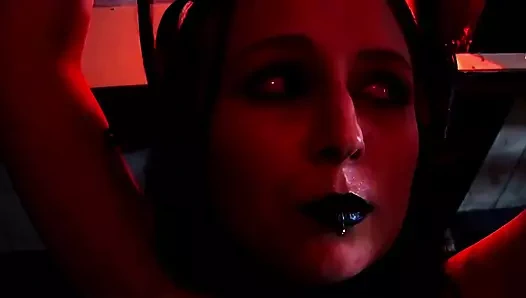 Lil biraz daha bağlı, şaplak atıyor ve usta Liam Lockran tarafından götten sikiliyor