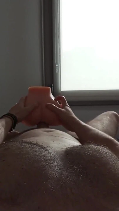 New sex toy, lots of loud man moans, and a huge, thick cumload! | Clip 1