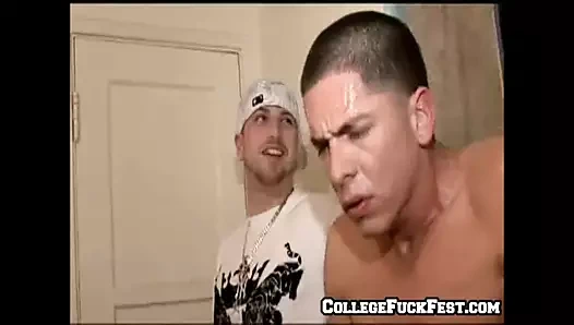 Sıcak bebek çarptım tarafından şanslı adam at the parti