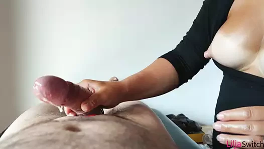 pov handjob ile sıkma ve tokat horoz ve taşaklar - harap orgazm