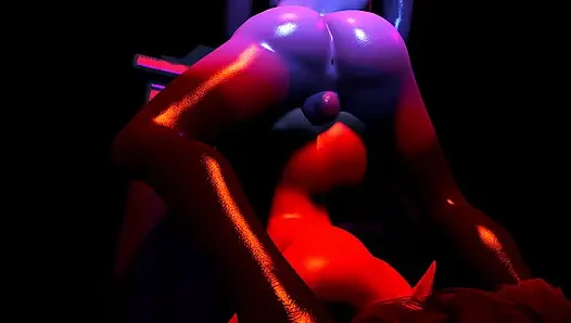 İri göğüslü succubus sürtük büyük canavar yarağı yutuyor ve sonra sıkı amını parçalıyor yoğun amcık sikişi ve derin dölleme