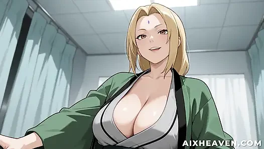Bayan tsunade sasuke'nin ayakla muamele, vajinal ve anal ile iyileşmesine yardımcı oluyor! Naruto Sansürsüz Hentai