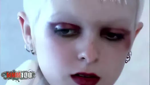 Lili: Güzel küçük Fransız punkette lili ile banyoda fotoğraf dizisi