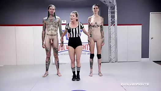 Rocky emerson bir adamla seks güreşiyor, sonra domine ediliyor