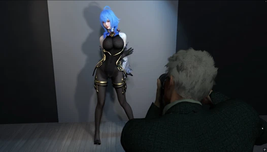 Model ve üvey kız fotoğraf çekiyor