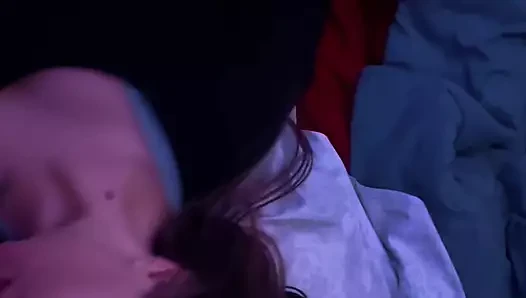 Sexy MILF lets me finger her while sucking me