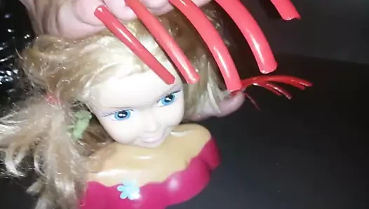 Lady l mega uzun kırmızı tırnaklar ve bebek (video kısa versiyonu)
