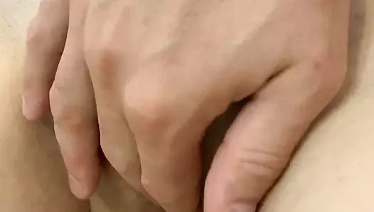 Yakın çekim kedi masajı ve arka arkaya birkaç kez kenar