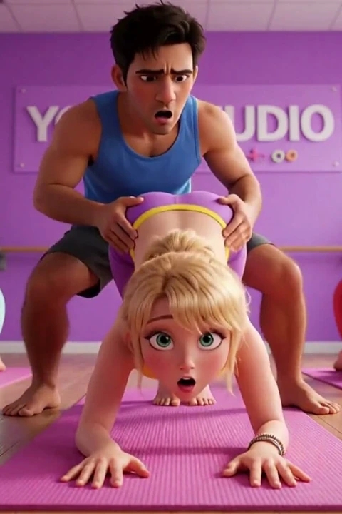 Kadınlar arasında popüler hale gelen bir fitness sınıfı, eğitmenin tam dikkat gösterdiği (yapay zeka)