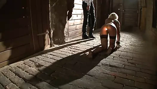 İtaatkar bdsm köle ile ağda oyunları