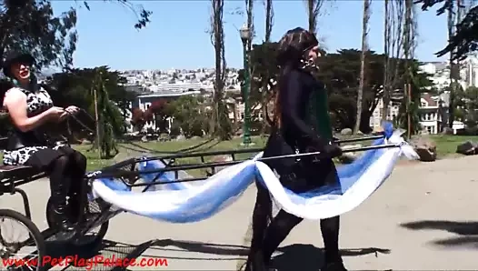 Metresi alice ve midilli tindala - insan midilli arabası! petp'den