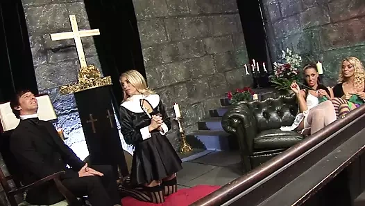 Jordan Kingsley ve Stacey Saran ile grup seks orta yaşlı seksi kadın