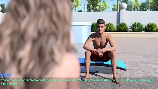 Awam #18 yüzme havuzunda üstsüz güzel bir masaj oldu