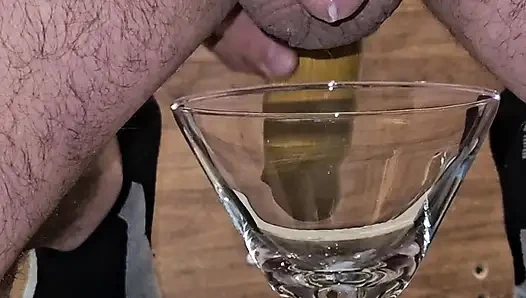 Big anal toys prostate precum eating  from glass