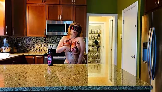 Kirli çikolata kaplı baştankara ovmak