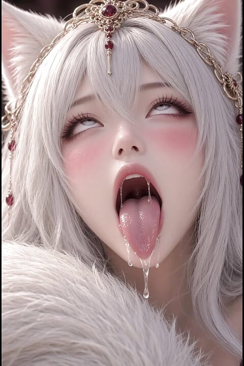 3d anime kitsune tapınak merdivenlerinde mastürbasyon yapıyor ve siklerine biniyor