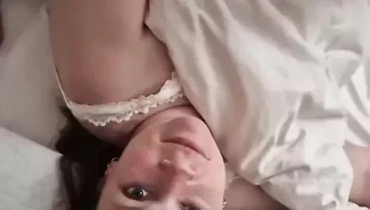 Horny pregnant fuck in the 8 month the sow comes 2 times