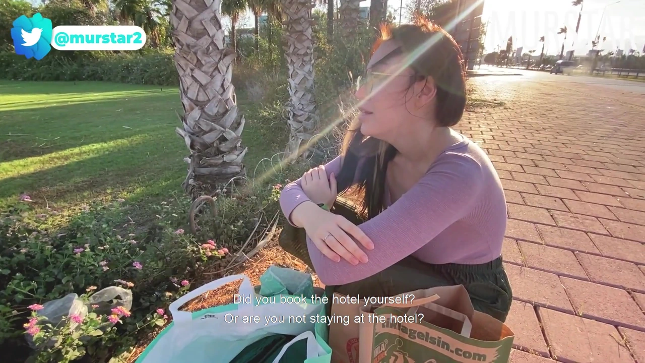 Helped a stranger, and she did not remain in debt, probably