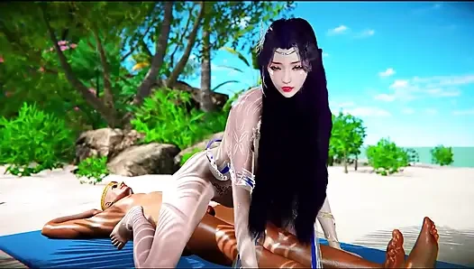 Sanal alev: arzu tanrıçası- 3 boyutlu animasyon hentai