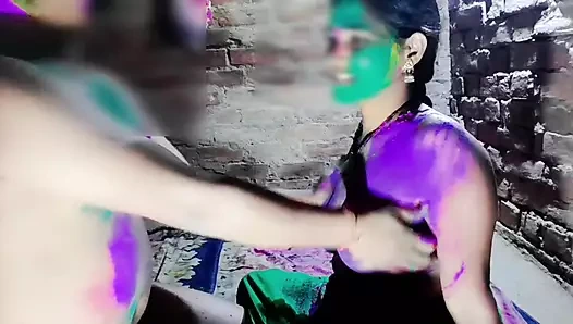 Hot Indian Desi Couple Holi Special Romance Hindi Audio