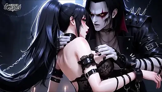 Gotik kız vampir lordu tarafından bağlı - bdsm canavar hentai 1
