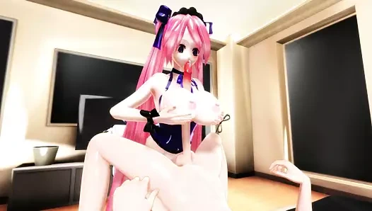 Futanari seks - bir hizmetçinin işi