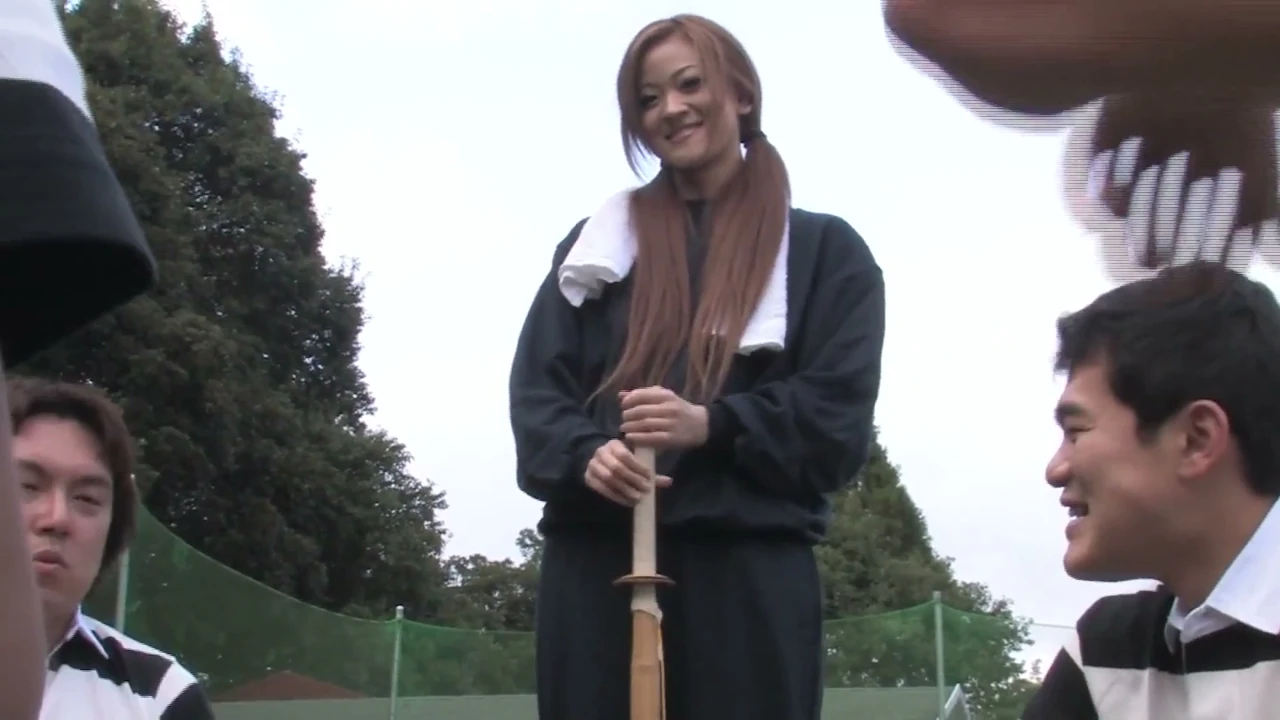 Japan Gangbang Scene-1 skinny Japanese Nana Konno in Orgy with Bukkake Ending on the Baseball Field