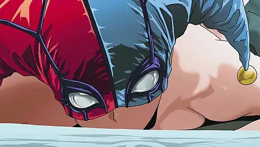 Harley Quinn sikişiyor ve jokeri emiyor. Gotik suç hikayesi