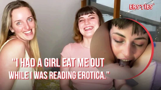 Ersties - Lucy ve Charlie kütüphanede yaramaz lezbiyen şeyler yapıyor