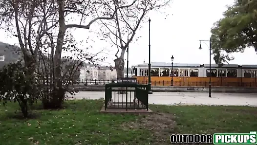 Busty genç berbat ve hunk tarafından toplam yabancı içinde pov