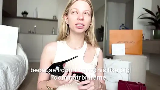 Findom luxury alışveriş vurgun 12k $ ağır boşaltma